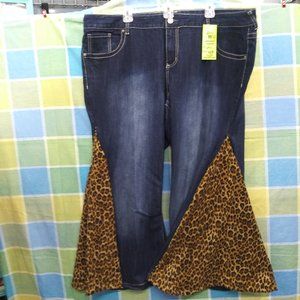 2277 Jeaniemade Size 24 R. Maurices Stretch Bell-Bottoms